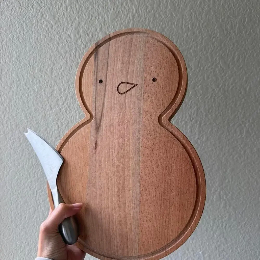Crate and barrel snowman wood